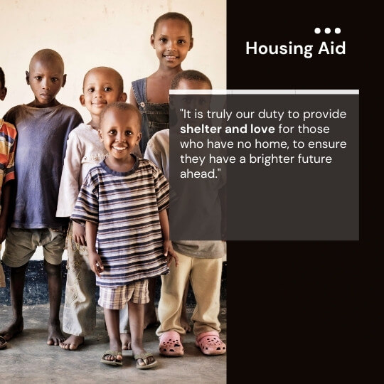 Aid for orphan housing